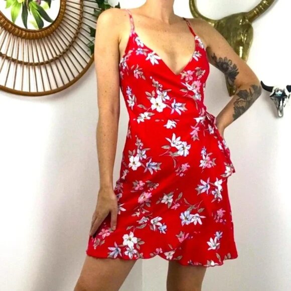 H&M Flounced wrap dress - Picture 1 of 5